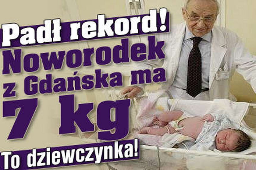 Padł rekord! 7 kg noworodek z Gdańska. To dziewczynka!