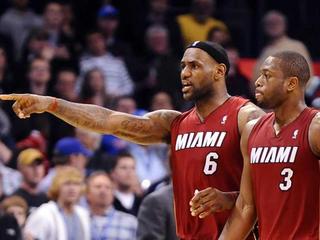 LeBron James i Dwyane Wade, Miami Heat