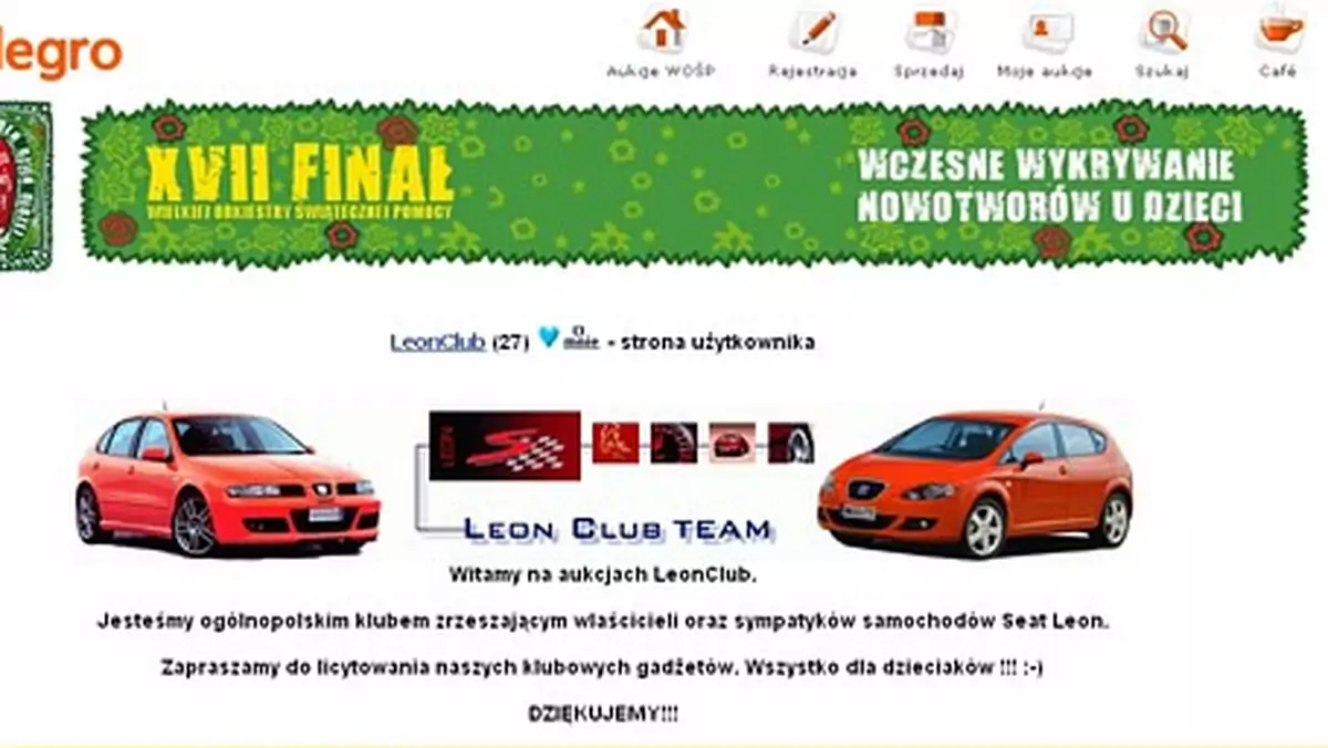 LeonClub.pl wspiera Wielka Okriestrę Świątecznej Pomocy