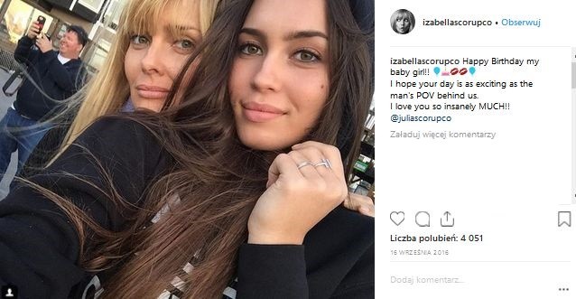 Izabella Scorupco z córką Julią