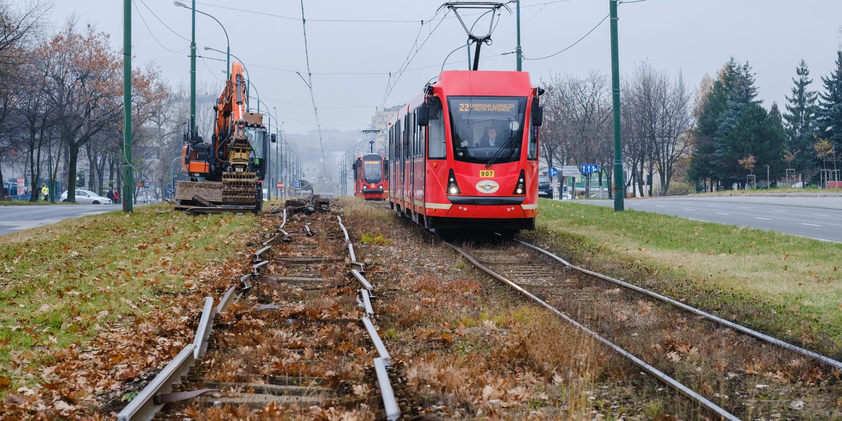 Ruszyła przebudowa torowiska w Dąbrowie Górniczej