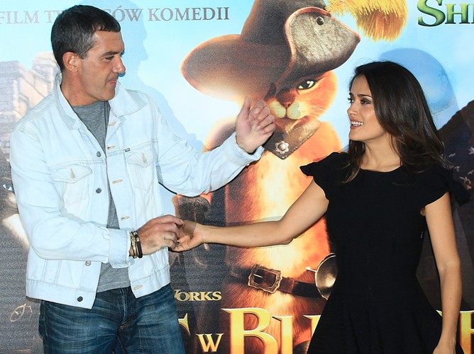 Salma Hayek i Antonio Banderas w Warszawie