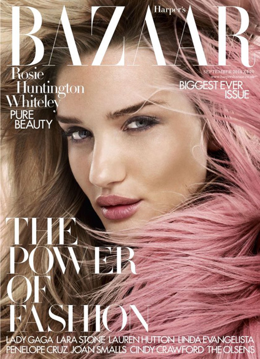 Rosie Huntington-Whiteley w "Harper's Baazar"