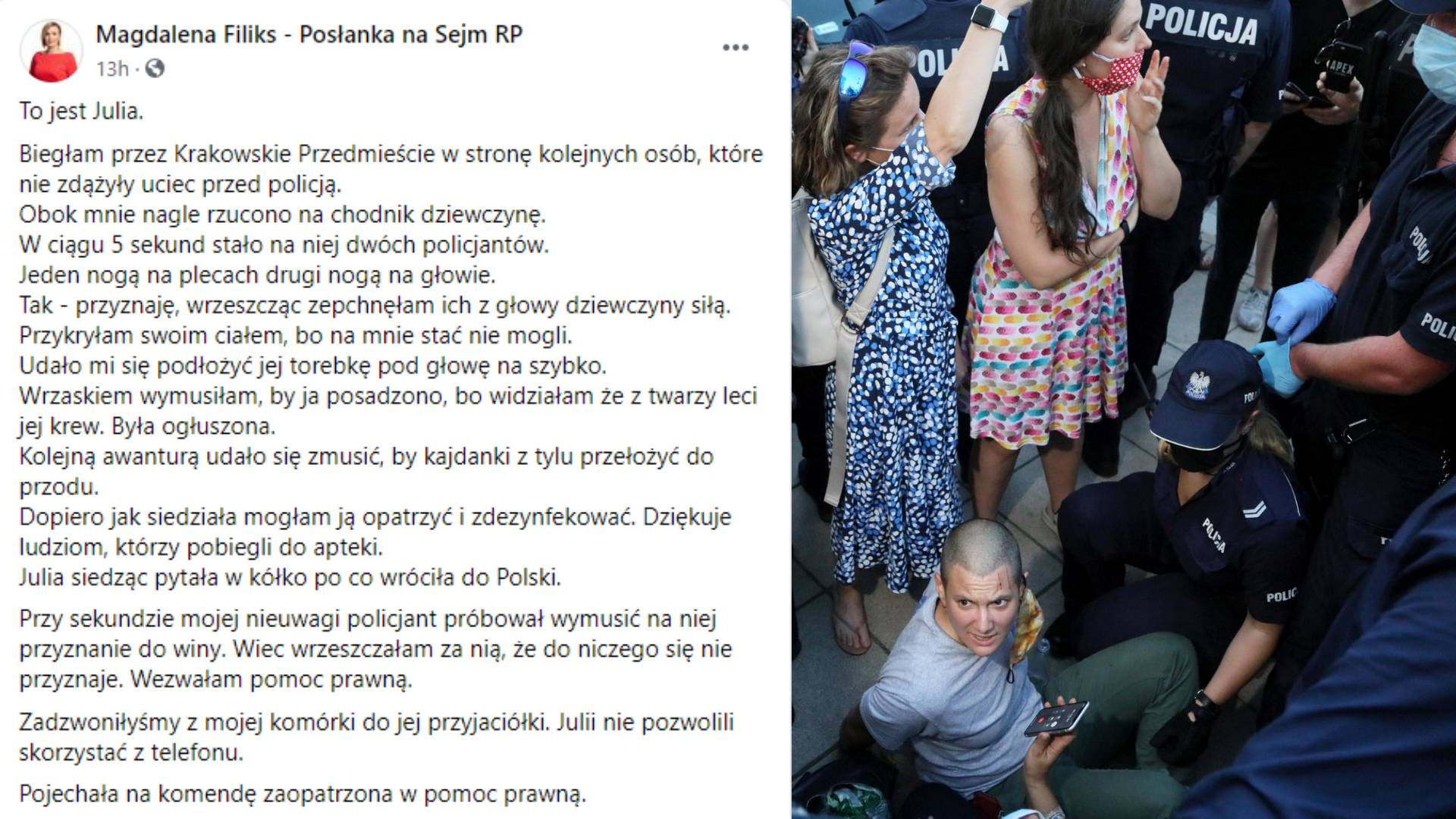 Posłanka Magdalena Filiks O Tym Co Działo Się Na Proteście Ofeminin