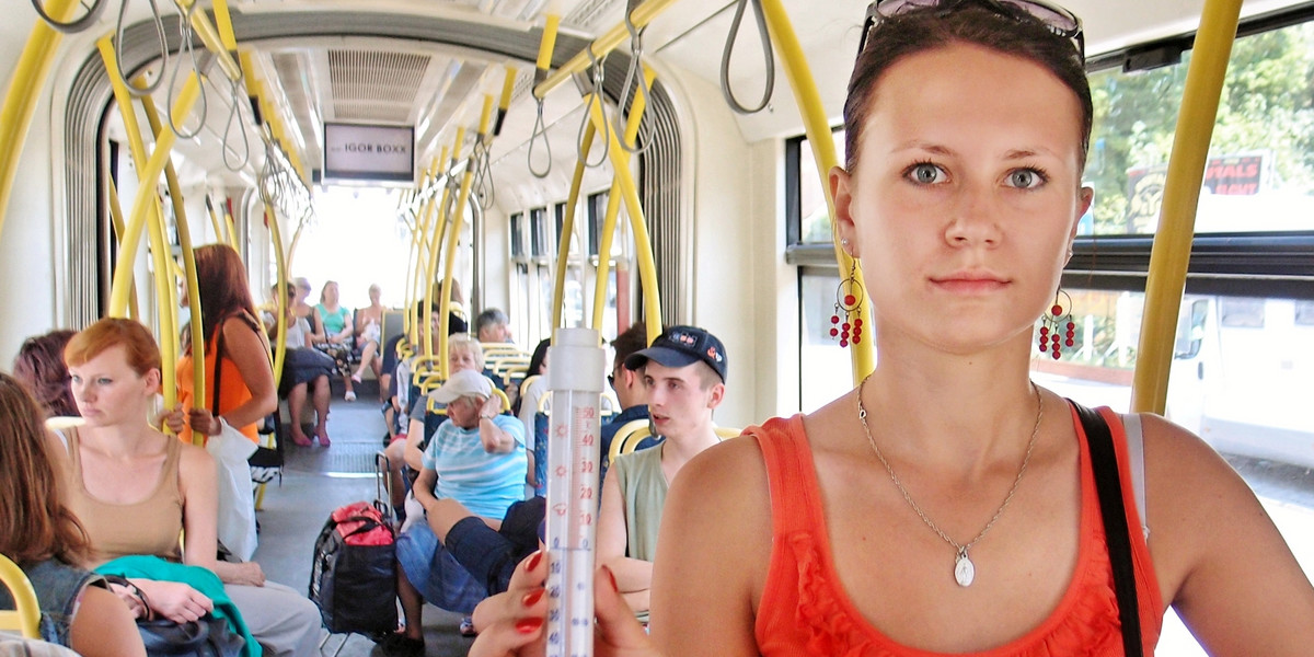 Klimatyzacja w tramwajach w Łodzi