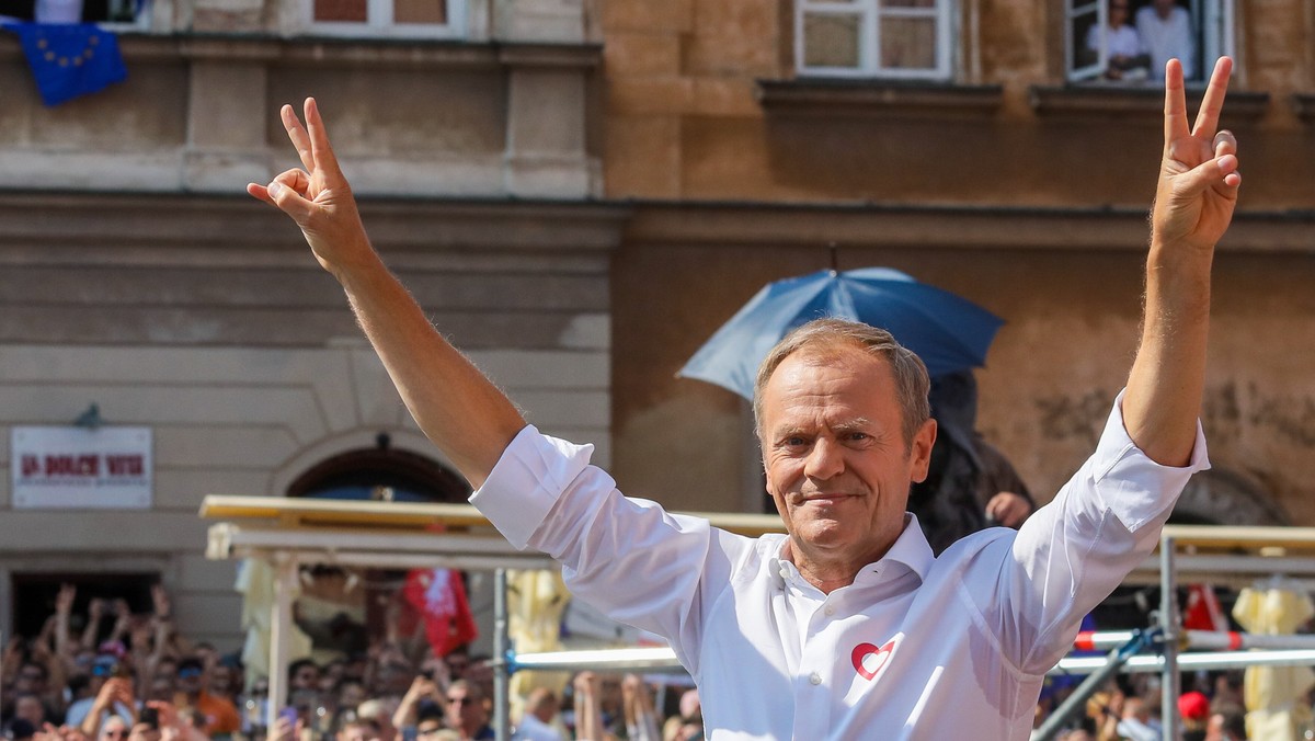 Tak Tusk podsumował marsz. "Tej fali nic już nie zatrzyma" [WIDEO]