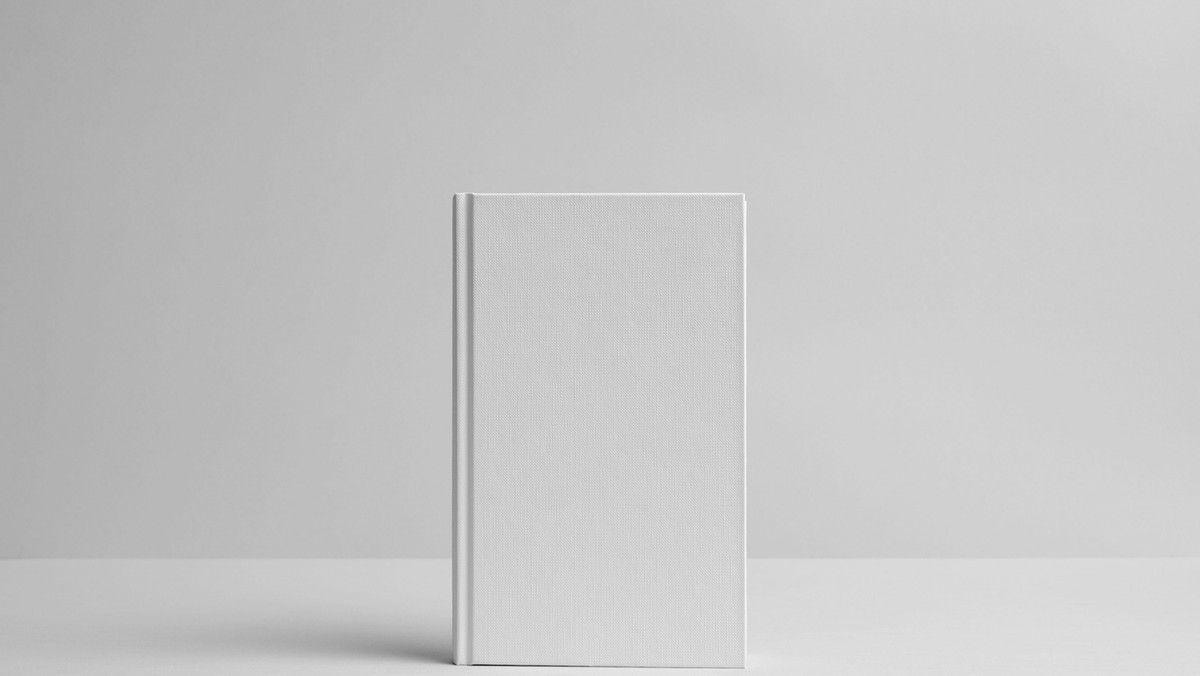 Hardcover Canvas Book Mock-Up- Front. Wall Background