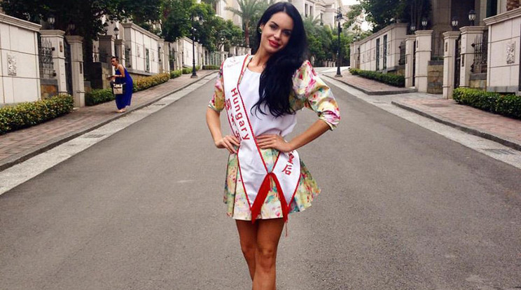 Polgár Dotti a Miss International Hungary első udvarhölgyeként indult el / Fotó: Facebook