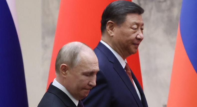 Russian President Vladimir Putin and Chinese President Xi Jinping.Getty Images