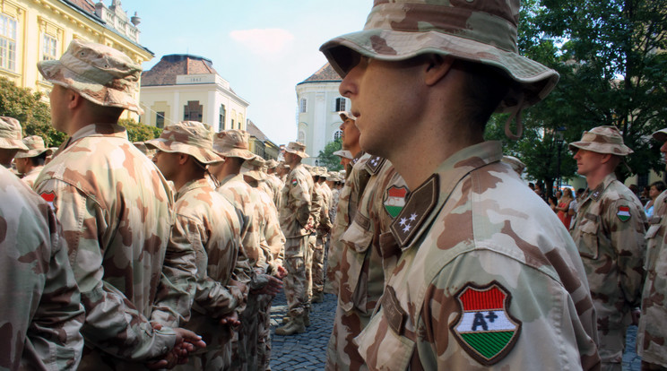 Nyolcvan katona megy Maliba / Fotó: MTI Nagy Lajos