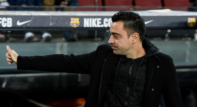 Xavi Hernandez takes charge of Barcelona for the first time in the Champions League when they take on Benfica at Camp Nou on Tuesday Creator: Josep LAGO