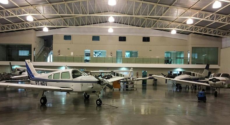 Brazilian police released an image of seized planes in a hanger following an anti-drug operation