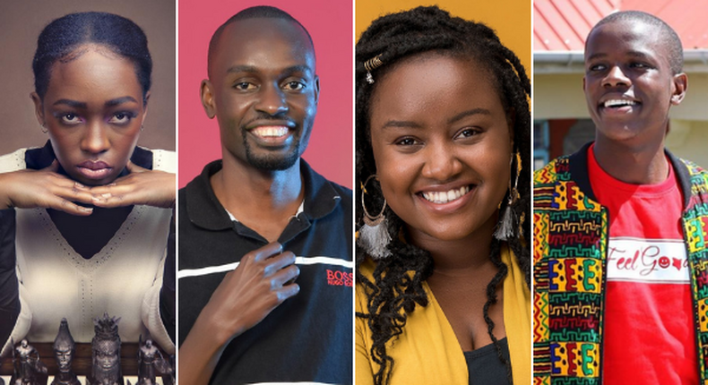 #ADIA20 Go Beyond Influencer of the Year Award nominees, Elsa Majimbo, Francis Amonde, Wawira Njiru and Crazy Kennar