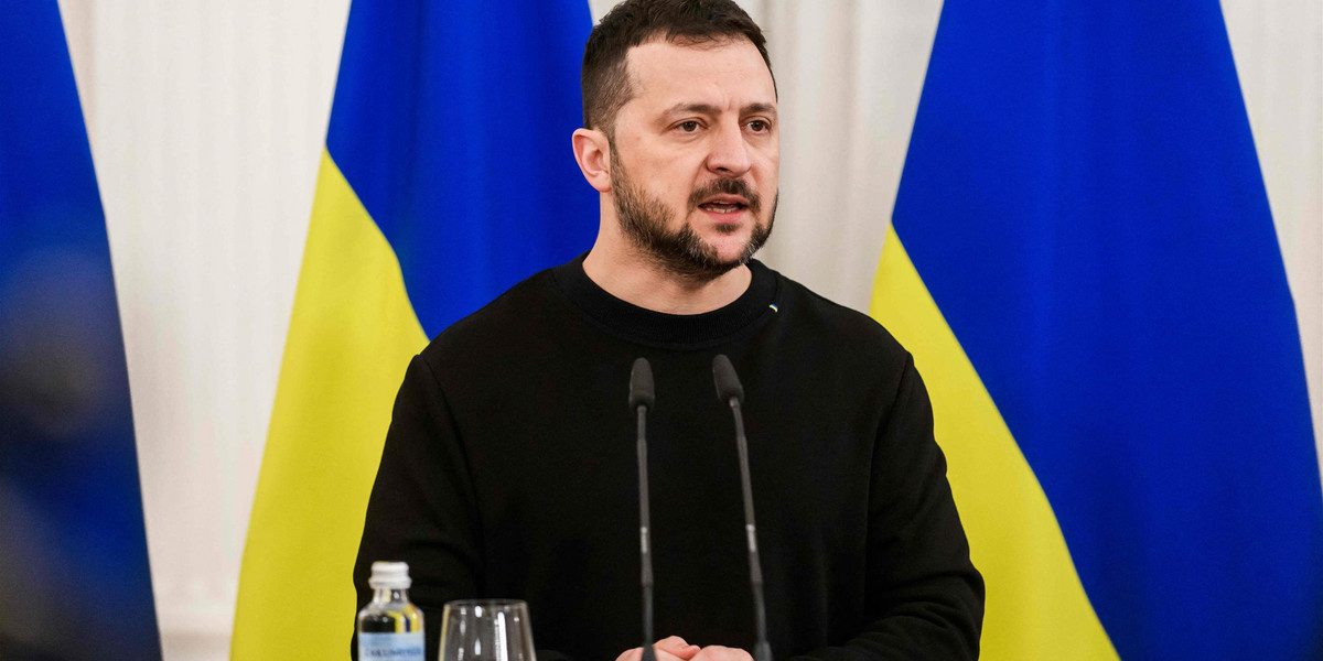 Prezydent Ukrainy Wołodymyr Zełenski. 