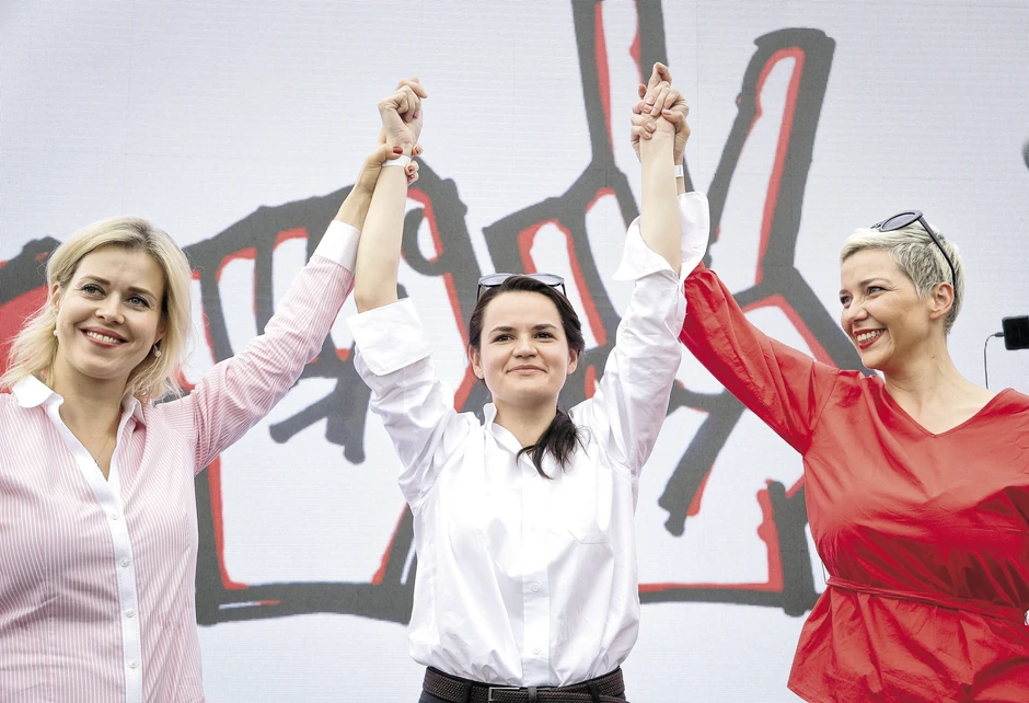 Veronika Cepkalo, Svetlana Tihanovska i Marija Kolesnikova