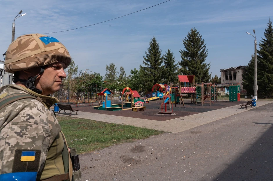 Ukrajinski vojnik u Sudži 23. avgusta