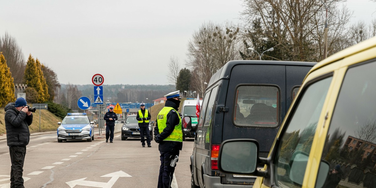 Zamknięcie przejścia granicznego w Bobrownikach.