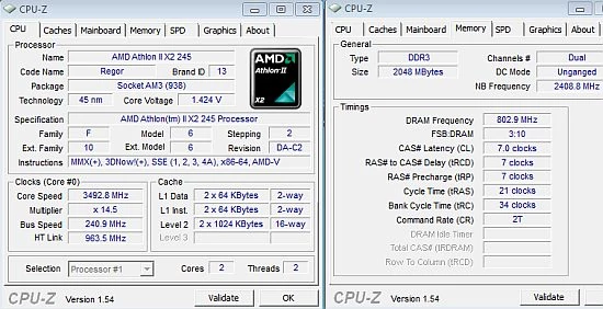 Przyspieszony AMD Athlon II X2 245