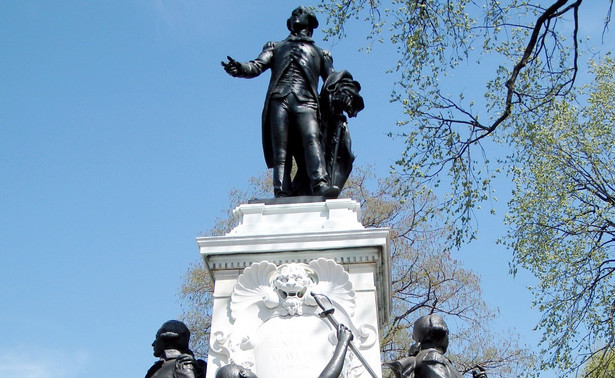 Pomnik Tadeusza Kościuszki zdewastowany w czasie prostestów w Waszyngtonie