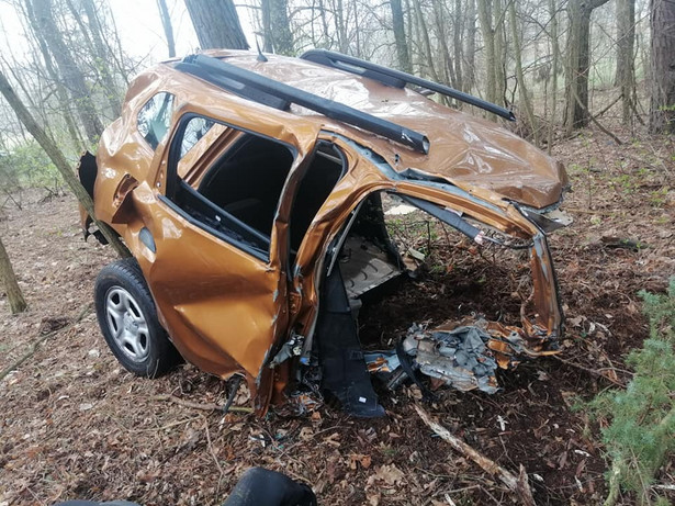 Dacia Duster po wypadku