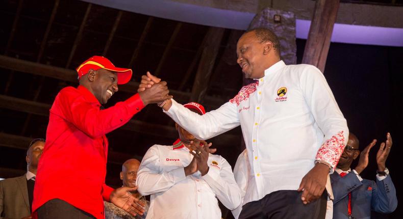 President Uhuru Kenyatta and his deputy William Ruto