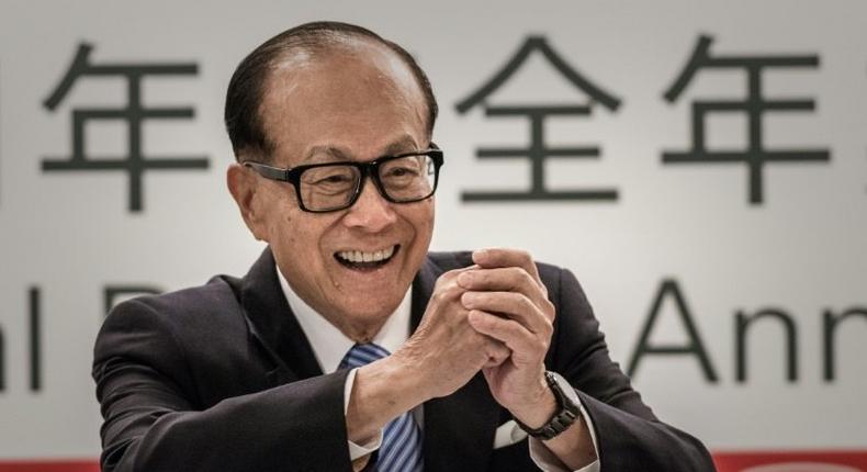 Li Ka-shing, pictured in 2015, is Hong Kong's richest man and his, along with his two sons, a member of the election committee which selects the city leader