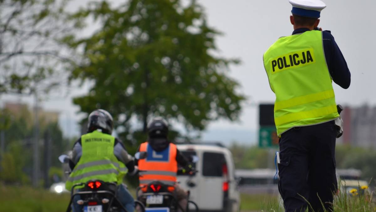 Policja, zatrzymanie motocykla