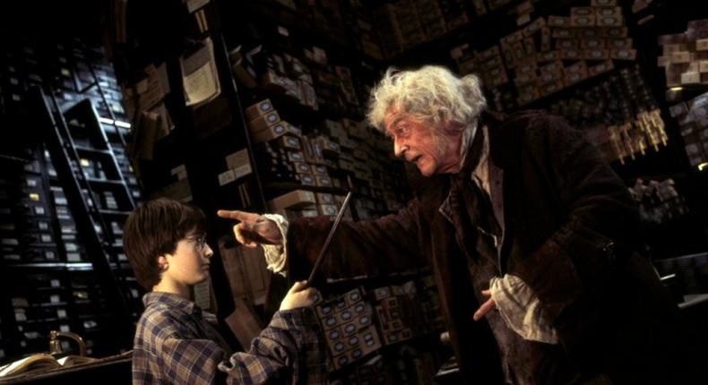 John Hurt as Garrick Ollivander in Harry Potter