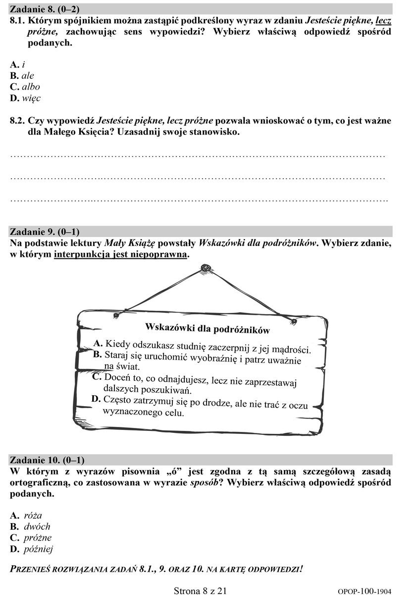 Egzamin Ósmoklasisty - język polski. Znamy odpowiedzi!