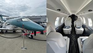 A Pilatus PC-24 and its cabin.Pete Syme/Business Insider