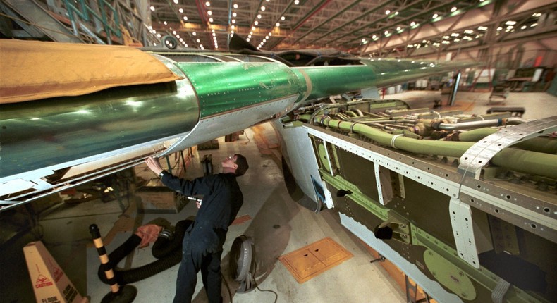 A worker at Boeing.