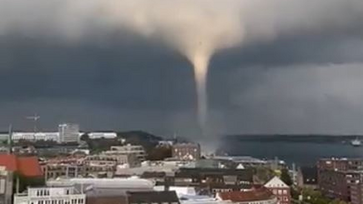 Niemcy: Tornado w Kilonii. Są nagrania