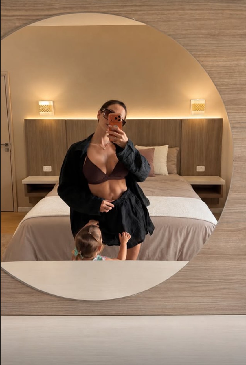 Katarina Lazić sa ćerkom