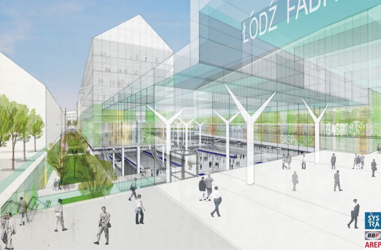 Nowoczesny dworzec stanie się częścią multimodalnego węzła komunikacyjnego, który połączy kolej aglomeracyjną i konwencjonalną, autobusową komunikację dalekobieżną, komunikację miejską oraz prywatny transport samochodowy. Źródło: Materiały prasowe EC1 Łódź-Miasto Kultury