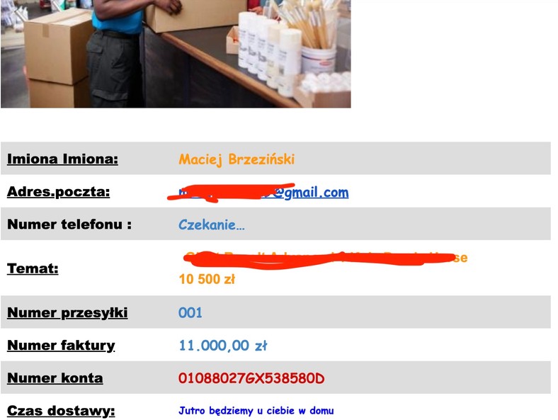 Invoice from "Chronopost" Doesn't look professional