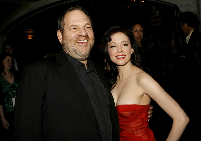 Harvey Weinstein i Rose McGowan