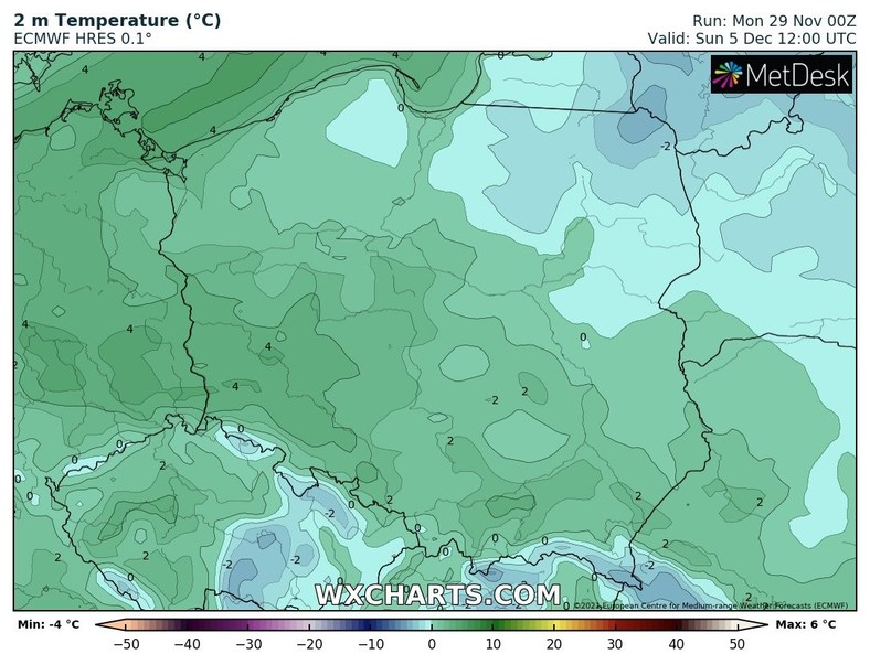 Koniec tygodnia znów zimniejszy