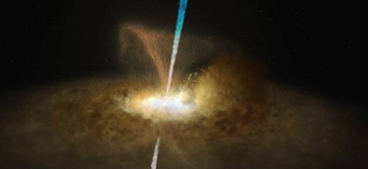 Astronomowie znaleźli supermasywną czarną dziurę ukrytą za kosmicznym pyłem