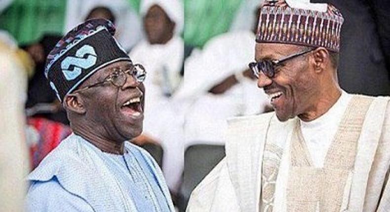 President Muhammadu Buhari and Bola Tinubu (Google)