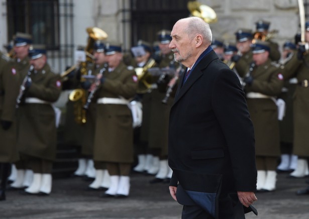 Minister obrony narodowej Antoni Macierewicz podczas obchodów Narodowego Dnia Pamięci Żołnierzy Wyklętych w Muzeum Wojska Polskiego w Warszawie