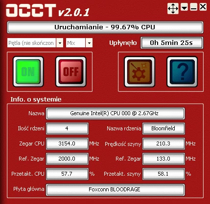 Foxconn Blood RAGE osiągnęła poziom 210 MHz