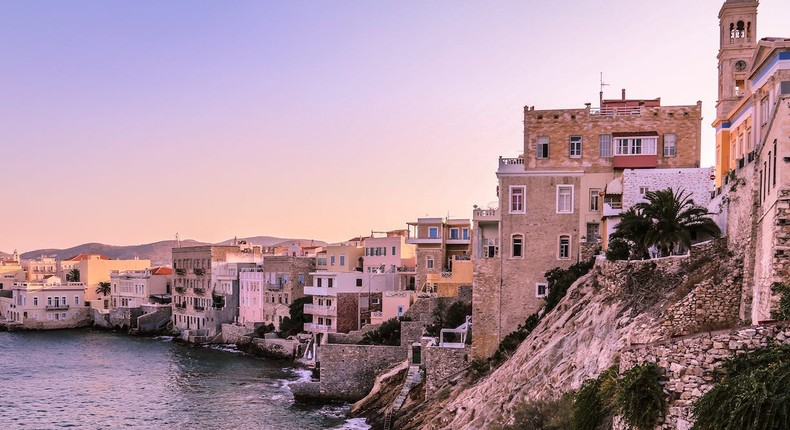 Syros is a charming Greek island near Mykonos. Joanna Kalafatis