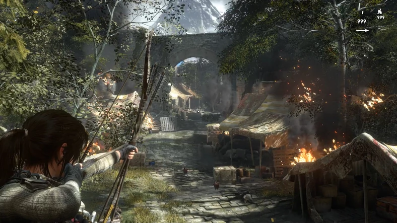 Rise of the Tomb Raider - Scena 1 - GeForce Now 25 Mb/s