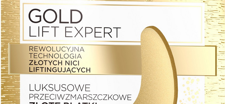Luksusowe przeciwzmarszczkowe złote płatki pod oczy z linii Gold Lift Expert Eveline Cosmetics
