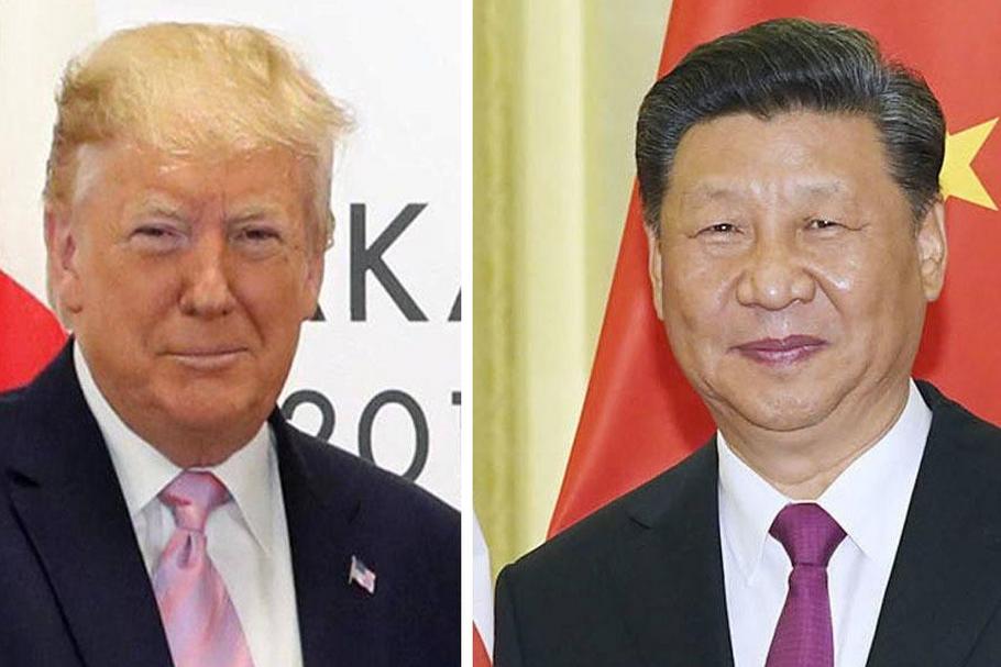 Główni oponenci w wojnie handlowej: prezydent USA Donald Trump i prezydent Chin Xi Jinping
