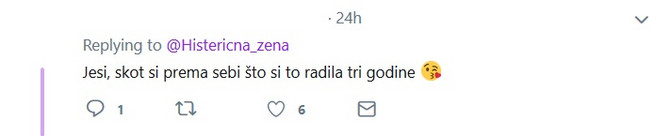 Jesi skot jer si trpela tri godine