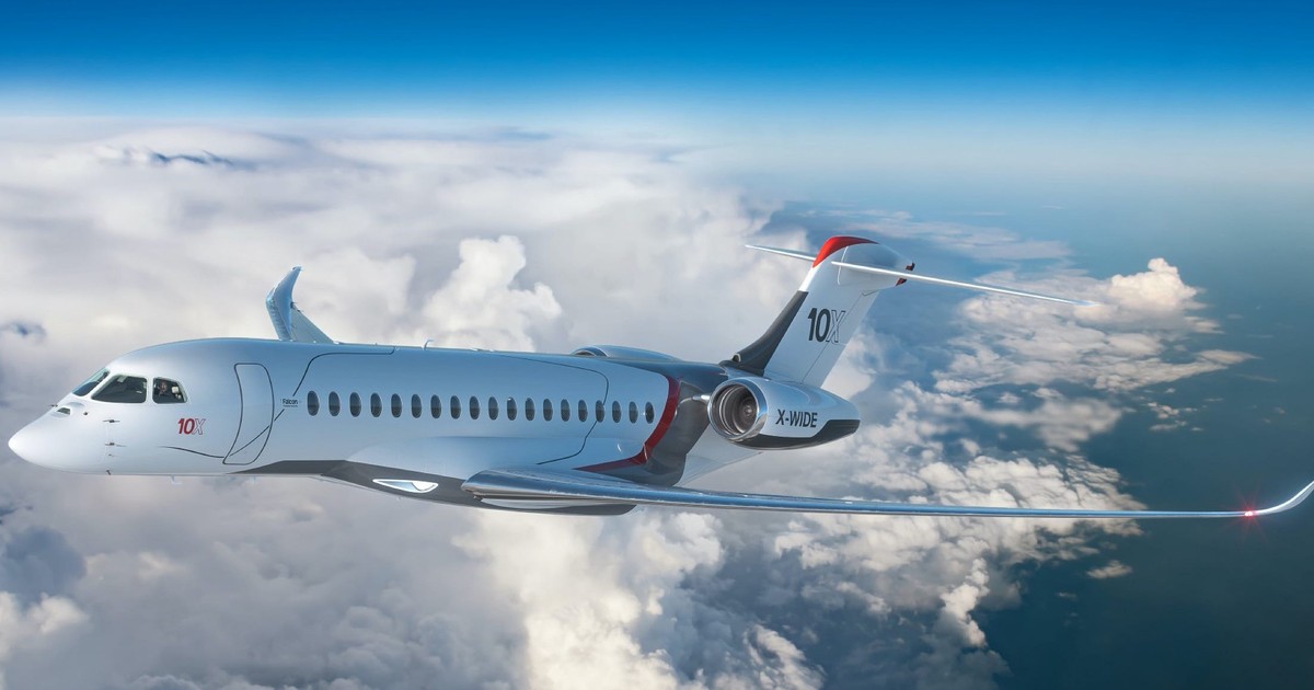Dassault's new $75 million private jet with the largest cabin of its ...