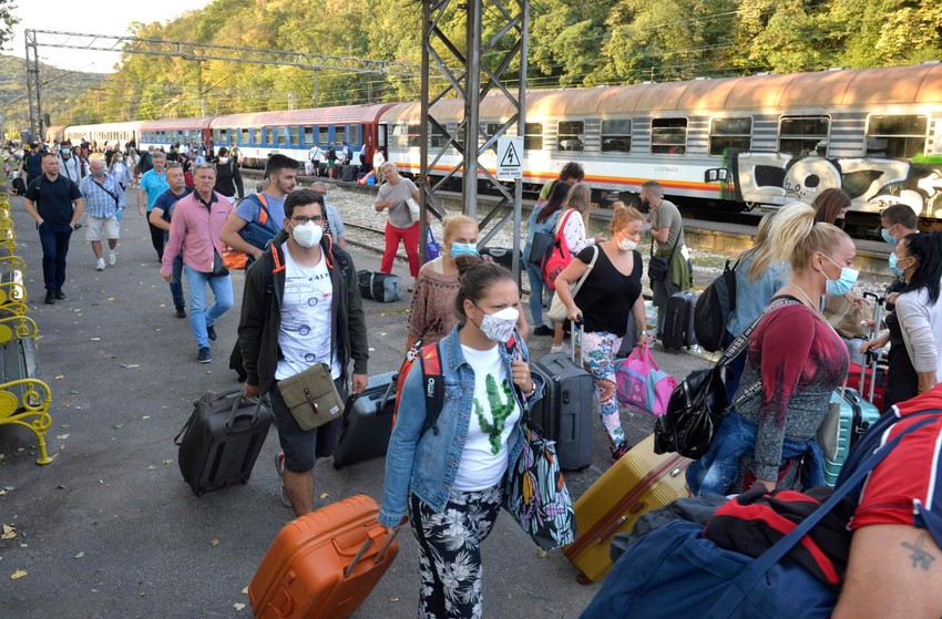 Srpski građani su krajem septembra masovno napuštali Crnu Goru