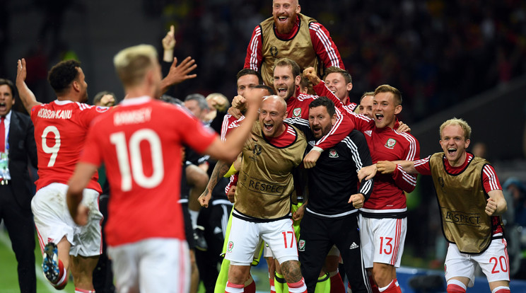 Walesi öröm, elődöntős az Eb-újonc / Fotó: AFP