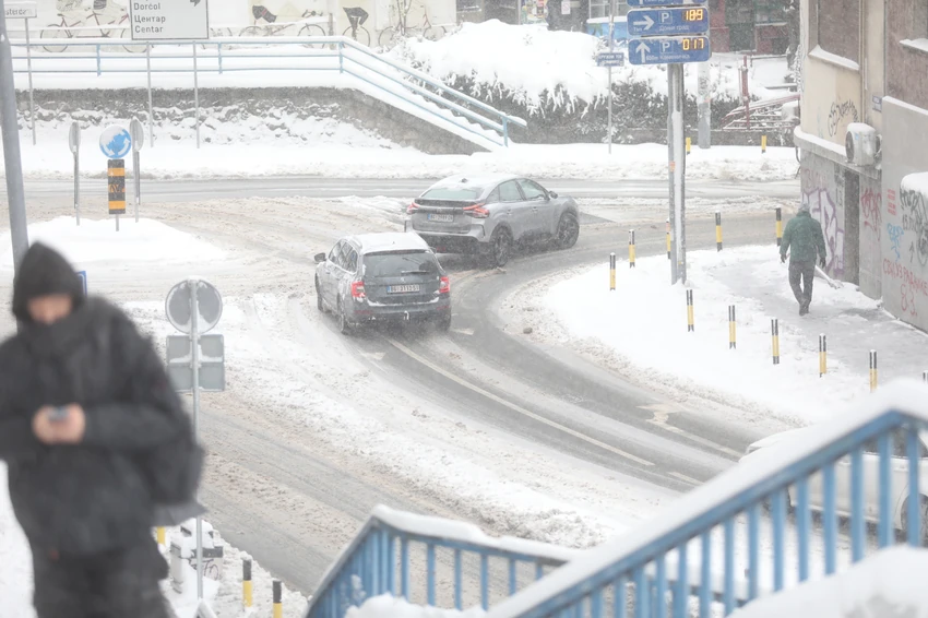 Sneg u Beogradu ovog jutra